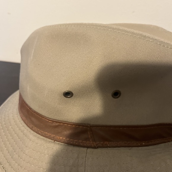 Dorfman Pacific DPC Outdoor Men's‎ Washed Twill UPF 50+ Safari Hat 863L Kaki - Picture 2 of 6
